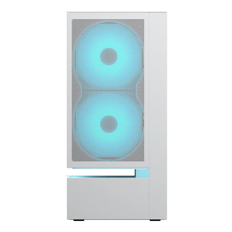 Obudowa midi tower Cougar cfv235 mesh (biała | 2x USB-A | 1x USB-C | RGB | szkło hartowane)