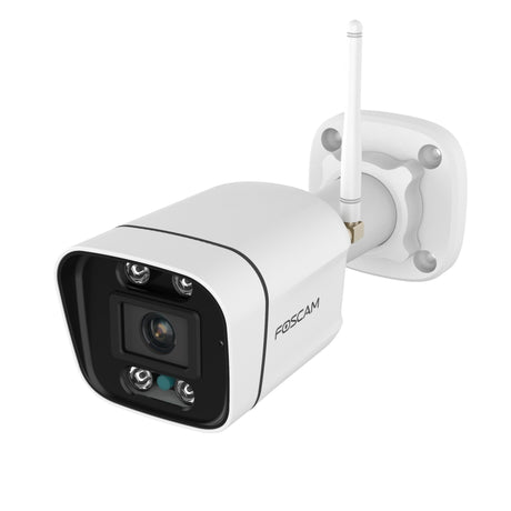Foscam v8p, dwuzakresowa kamera bezpieczeństwa Wi-Fi 4K 8MP (biała, z alarmem dźwiękowym i świetlnym)