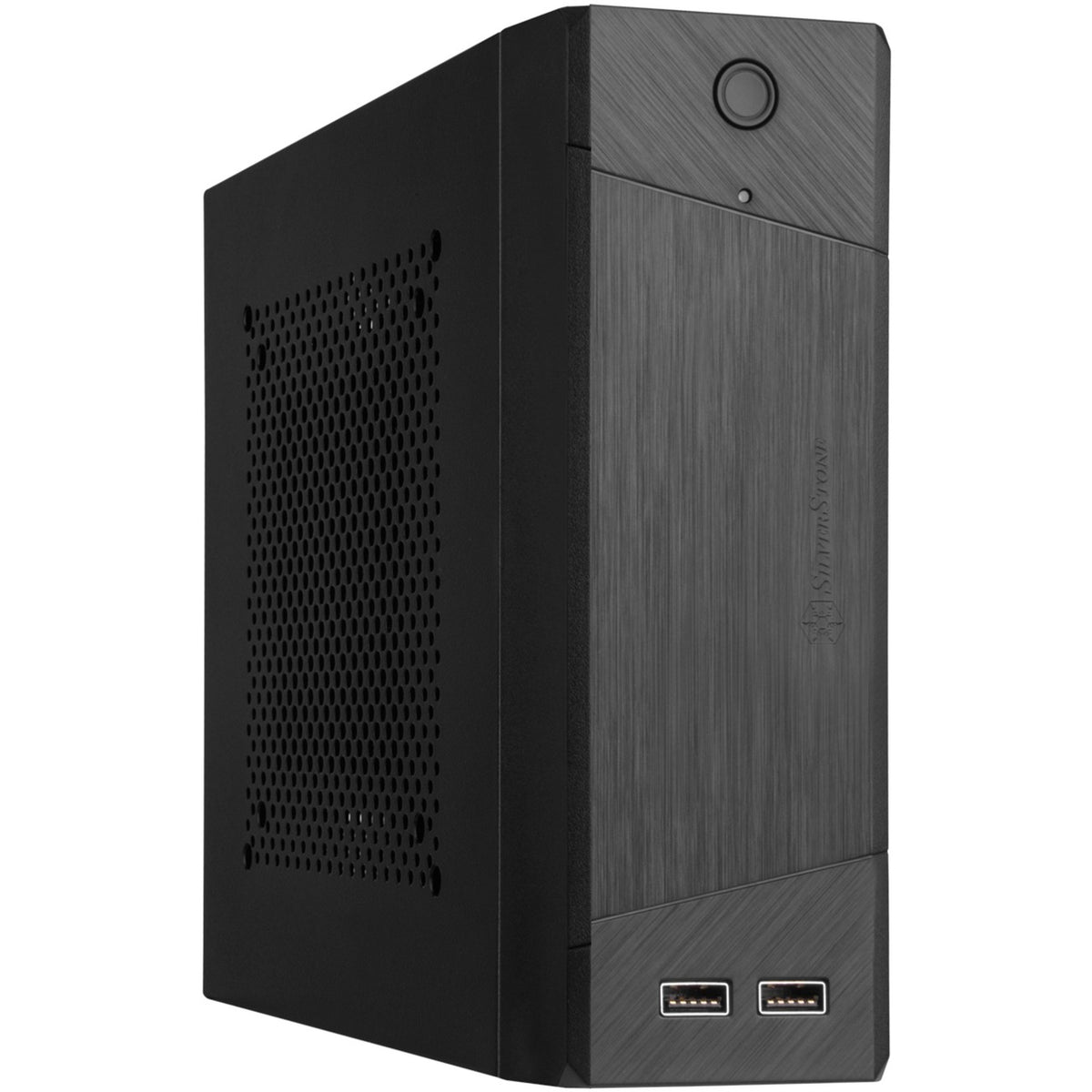 Obudowa HTC Silverstone sst-ml10b (czarna | 2x usb-a)