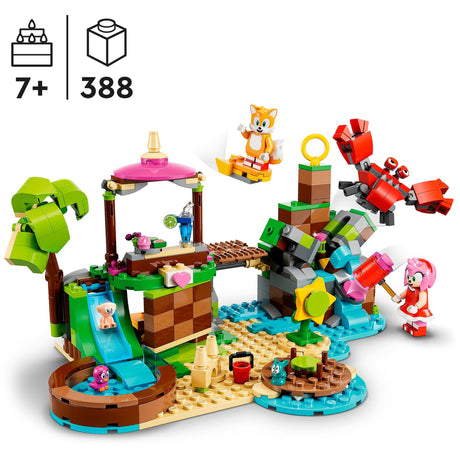 Lego Sonic the Hedgehog - zabawka konstrukcyjna na wyspie schroniska dla zwierząt Amy (76992)