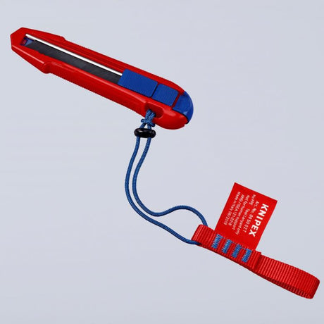 Uniwersalny nóż do cięcia pudełek Knipex Cutix (czerwony niebieski, w zestawie ostrza noża 2)