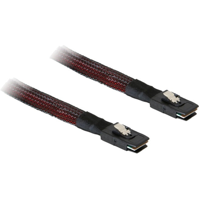 Delock kabel mini SAS SFF-8087 > mini SAS SFF-8087 (czerwony czarny, 1 metr)