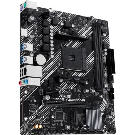Płyta główna Asus Prime A520M-R z gniazdem AM4 (RAID, GB-LAN, dźwięk, µATX)