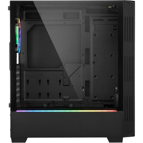 Obudowa midi tower Sharkoon rgb lit 100 (czarna | 3x usb-a | rgb | okno)