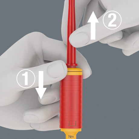 Wera Kraftform Kompakt VDE 16 Torque Extra Slim 1 Wkrętak z wyszukiwarką narzędzi (czerwony żółty, 16 sztuk)