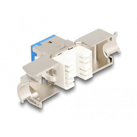 Delock moduł Keystone gniazdo rj45 do lsa cat 6a bez użycia narzędzi, 8 sztuk (wielokolorowe)
