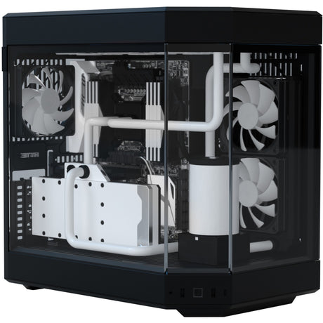 Obudowa midi tower Hyte Y60 (czarna | 3x USB-A | szkło hartowane)
