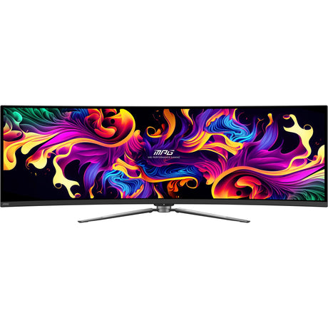 MSI MPG 491CQP QD-OLED 49 Zakrzywiony ultraszerokokątny monitor do gier (czarny, 2x HDMI, Display Port, 2x USB-A, USB-B, USB-C, 144 Hz)