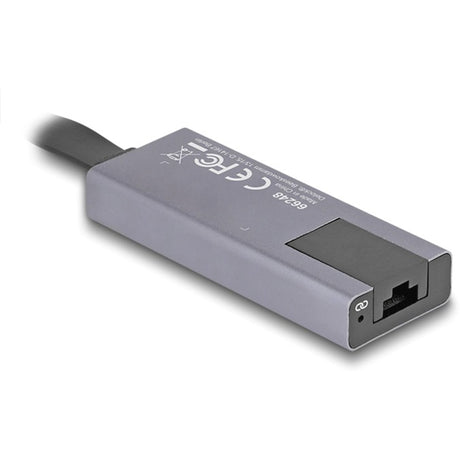Delock Adapter sieciowy USB-C > 2.5 Gigabit LAN Slim (szary)
