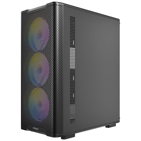 Obudowa midi tower Antec vx310 argb (czarna | 3x usb-a | szkło hartowane)