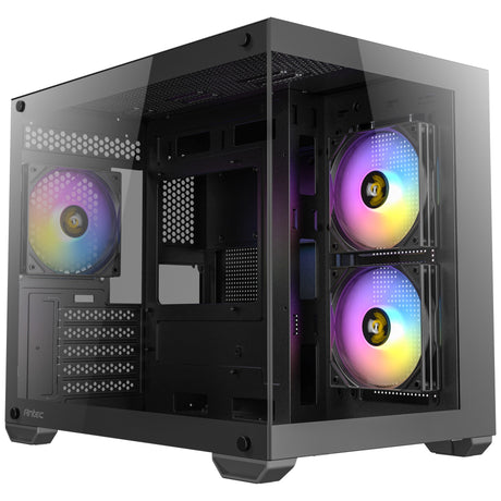 Obudowa mini tower Antec cx600m argb (czarna | 3x usb-a | szkło hartowane)