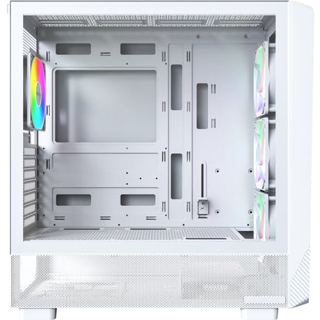 Obudowa midi tower Montech x5 (biała | 2x USB-A | 1x USB-C | szkło hartowane)