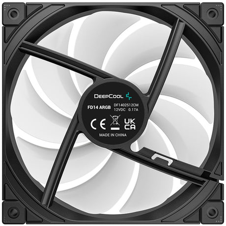Wentylatory Deepcool fd14 argb (czarne, 3 sztuki, 140 x 140 x 25 mm, pwm)