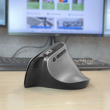Bezprzewodowa, ergonomiczna mysz Act z Bluetooth i USB-C USB-A