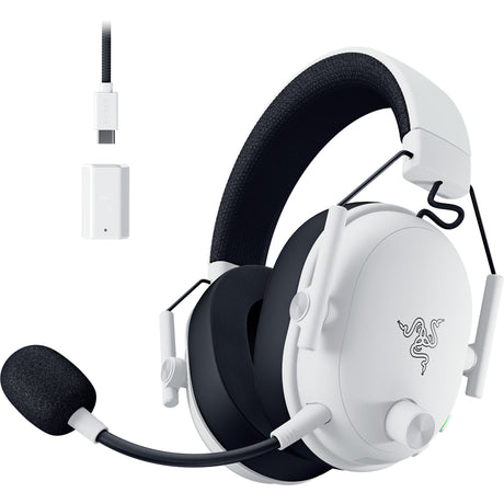 Nauszny zestaw słuchawkowy do gier Razer Blackshark v3 (biały czarny, PC, Playstation 4 i 5, Bluetooth)