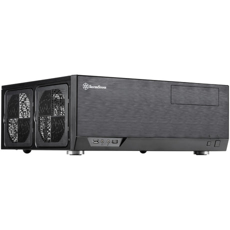 Obudowa Silverstone SST-GD09B-C HTPC (czarna | 1x USB-A | 1x USB-C)
