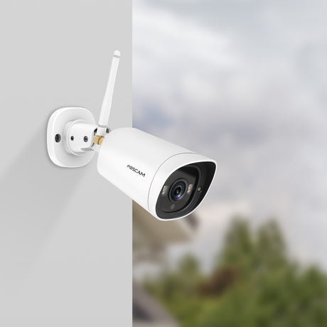Foscam G4C, zewnętrzna kamera bezpieczeństwa 2K Starlight WiFi (biała)