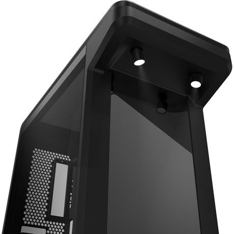 Cooler master masterframe 360 stage obudowa midi tower LCD (czarna | 2x USB-A | 1x USB-C | szkło hartowane)