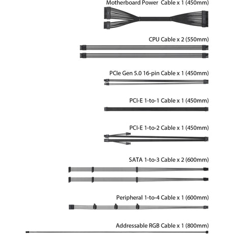 Modułowy zasilacz Asus ROG Loki SFX-L Platinum 750 W (czarny, 1x 12V-2x6, 3x PCIe)