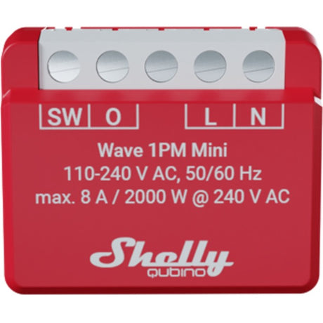 Shelly qubino wave 13:00 mini aktor przełączająco-pomiarowy z-wave