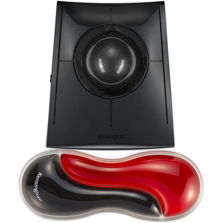 Podpórka pod nadgarstek Kensington slim duo pod mysz żelową trackball (czerwony czarny)
