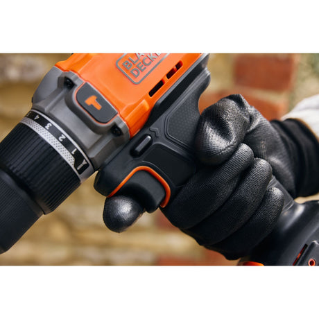 Wiertarka Black+decker 18v 2.0ah (czarno-pomarańczowa, akumulator i ładowarka w komplecie.)