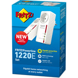 Fritz! zestaw powerline 1220e międzynarodowy (biały, 2 sztuki)