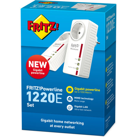Fritz! zestaw powerline 1220e międzynarodowy (biały, 2 sztuki)