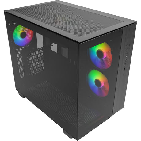 Obudowa midi tower Montech king 65 pro (czarna | 2x USB-A | 1x USB-C | okienko)