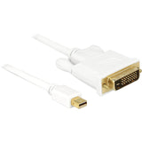 Delock adapter mini displayport > dvi (24+1) (biały, 1 metr)