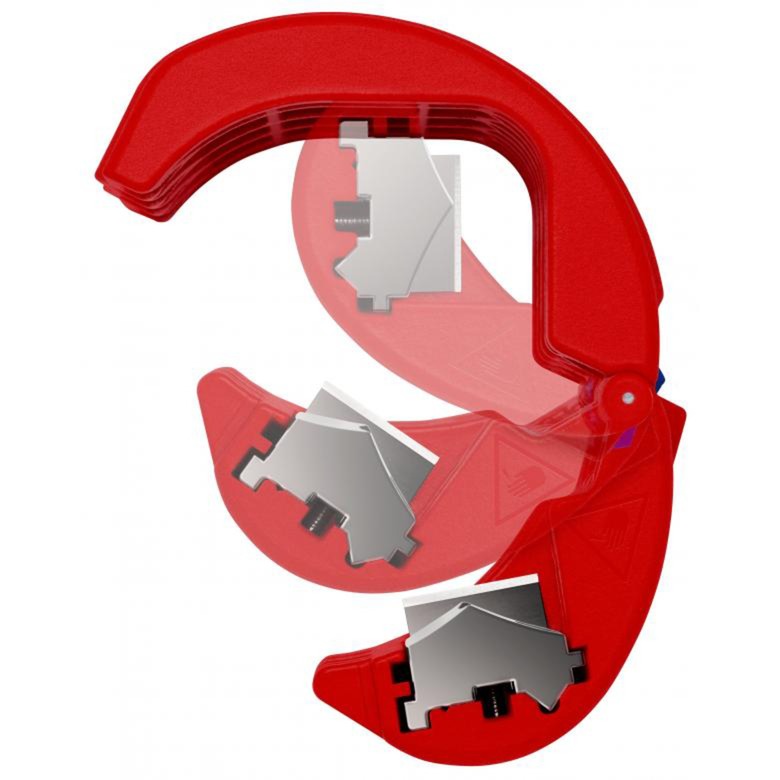 Obcinak do rur Knipex bix 90 22 10 bk (czerwony niebieski)