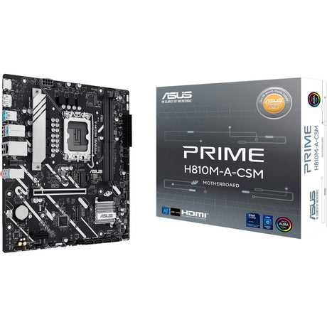 Płyta główna Asus Prime H810M-A-CSM z gniazdem Socket 1851 (RAID, GB-LAN, dźwięk, µATX)