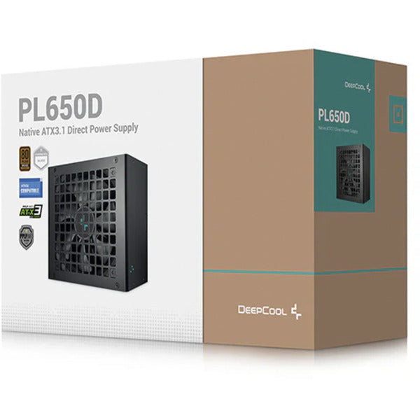 Zasilacz Deepcool pl650d 650 W (czarny, 1x 12v-2x6, 2x pcie)