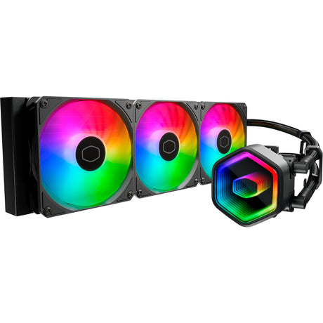 Cooler Master MasterLiquid 360 Core II ARGB Chłodzenie wodne (czarne, 4-pinowe złącze wentylatora PWM)