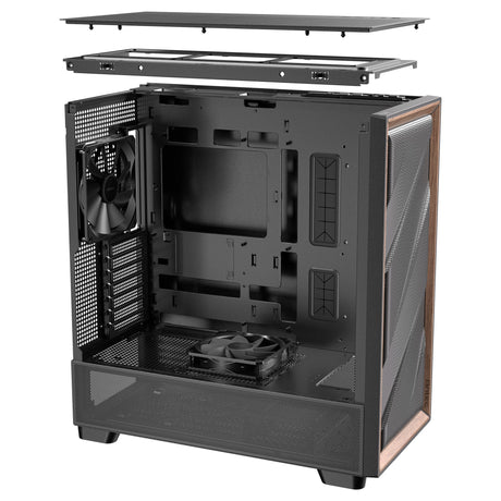 Obudowa Antec Flux Midi Tower (czarna | 2x USB-A | 1x USB-C | szkło hartowane)