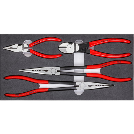Zestaw szczypiec Knipex motoryzacyjny 00 20 01 v16 zestaw szczypiec (czerwony czarny, 4 szt.)