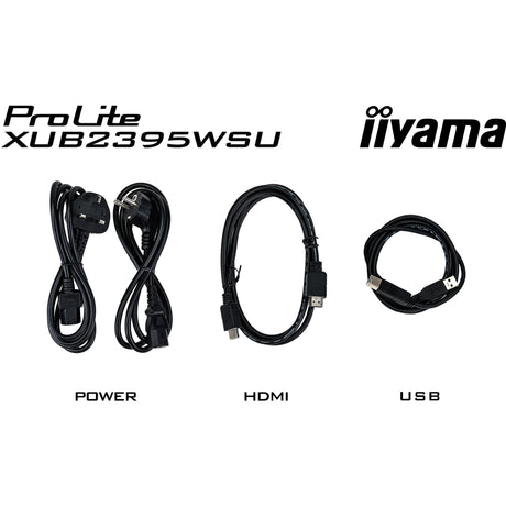 Monitor Iiyama prolite xub2395wsu-b5 22,5 (czarny, HDMI, Display Port, VGA, 2x USB-A, USB-B)