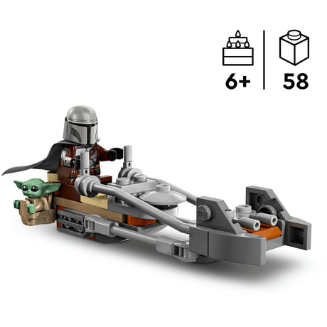 LEGO Star Wars 75436 Ścigacz Mandalorianina i Grogu