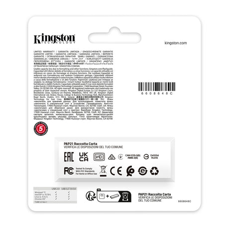 Pamięć USB Kingston Exodia czarna 60,8 mm x 21,4 mm x 10,4 mm