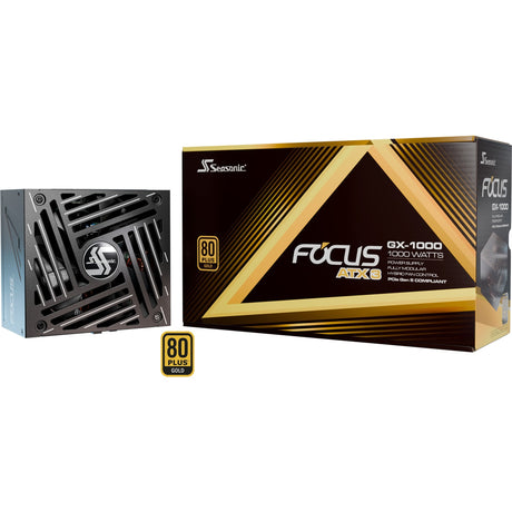 Modułowy zasilacz Seasonic Focus GX-1000-V4 ATX3.1 o mocy 1000 W (czarny, 1x 12VHPWR, 3x PCIe)