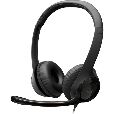 Zestaw słuchawkowy Logitec H390 USB w kolorze czarnym