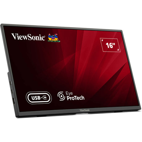 Lekki przenośny monitor Viewsonic VA1650 16 (czarny, 1x HDMI, USB-C)