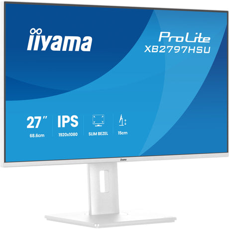 Monitor Iiyama prolite xb2797hsu-w1 27 (biały (matowy), 120 Hz, HDMI, Display Port, USB, audio)