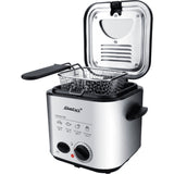 Steba df95f - mini frytkownica do fondue (stal nierdzewna czarna, 1,25 litra)