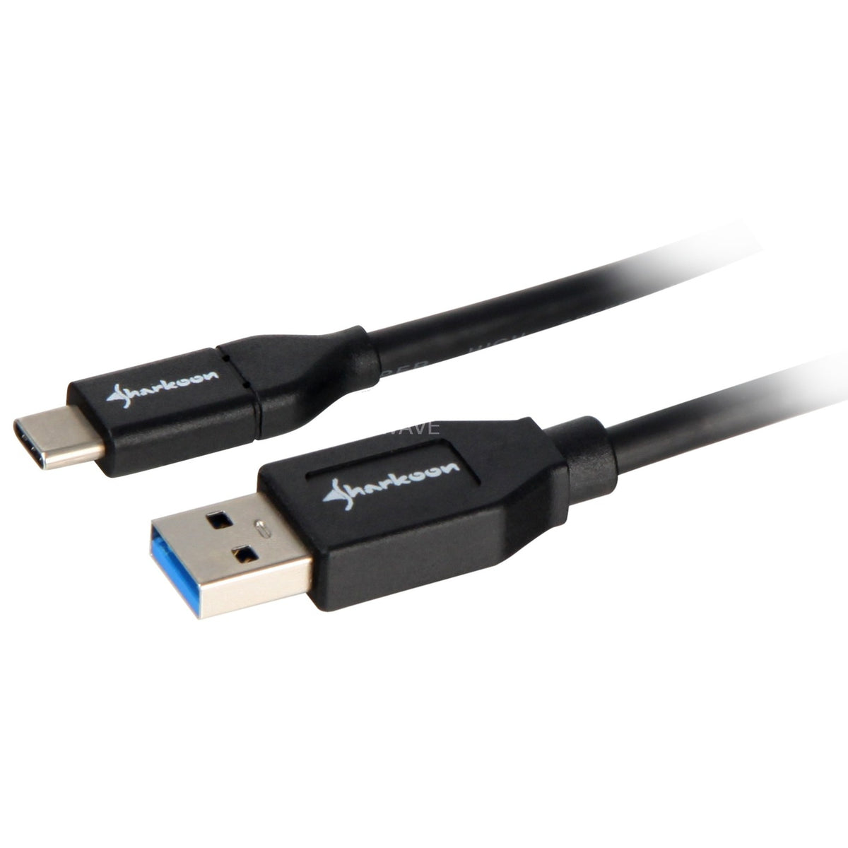Kabel Sharkoon USB 3.1 gen 2-a > USB-C (czarny, 1 metr)