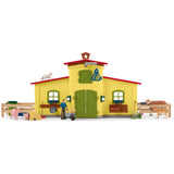 Świat farmy Schleich - duża stabilna, żółta figurka do zabawy