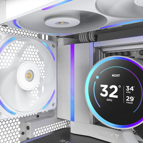 Wentylator obudowy Nzxt f120x rgb (biały, 120 x 120 x 30 mm, pwm)