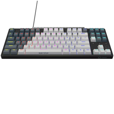 Mechaniczna klawiatura do gier Lorgar Azar 514tkl rgb (biała, układ amerykański (qwerty), logar dream, 80% (tkl), rgb)