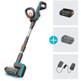 Gardena Multiczyścik akumulatorowy Aquabrush Patio 18V P4A - zestaw gotowy do użycia