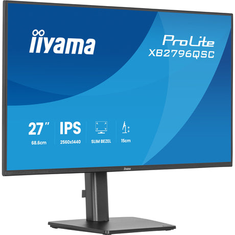 Monitor Iiyama prolite xb2796qsc-b1 27 (czarny (matowy), 75 Hz, HDMI, USB-C, audio)